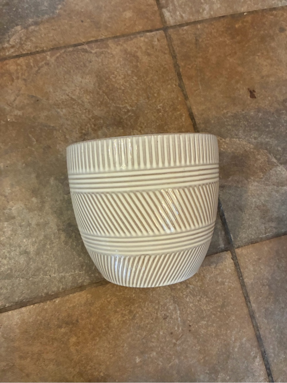 Ashland Cream Textured Ceramic Vase